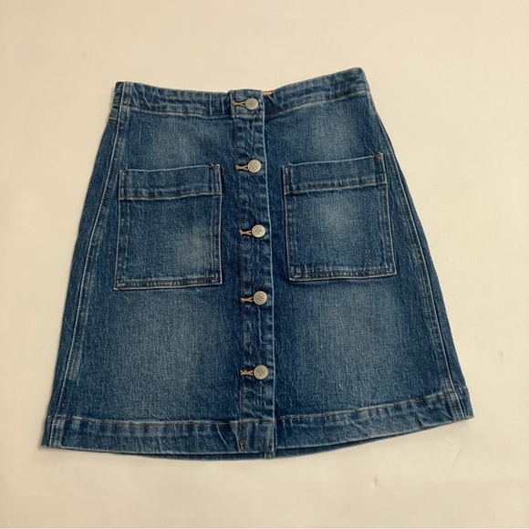 LUCKY BRAND button front denim mini - Picture 1 of 4